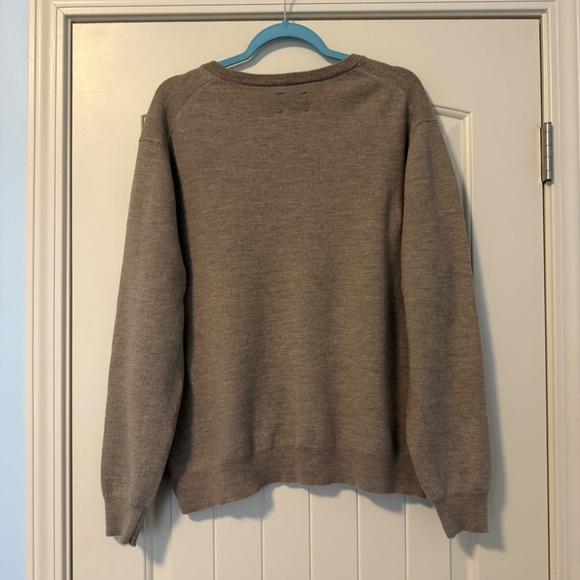 Stafford Men’s 100% Wool Beige‎ Pullover Size XL - Picture 3 of 6